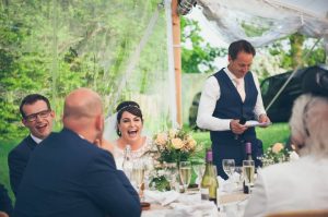 Image to accompany the article titled Paul & Helen’s Festival Wedding