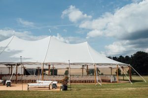 Image to accompany the article titled Stunning Aurora Sailcloth Tent Wedding