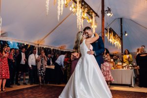 Image to accompany the article titled Cheshire Marquee Wedding at Home