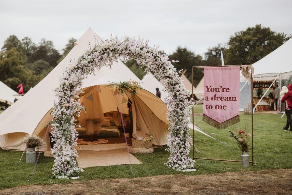 Bell Tents at Wedding Exhibition