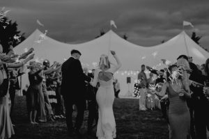 Image to accompany the article titled Coastal Marquee Wedding