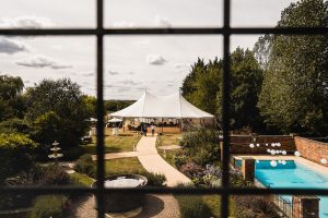 Image to accompany the article titled Oxfordshire Marquee Wedding at Home