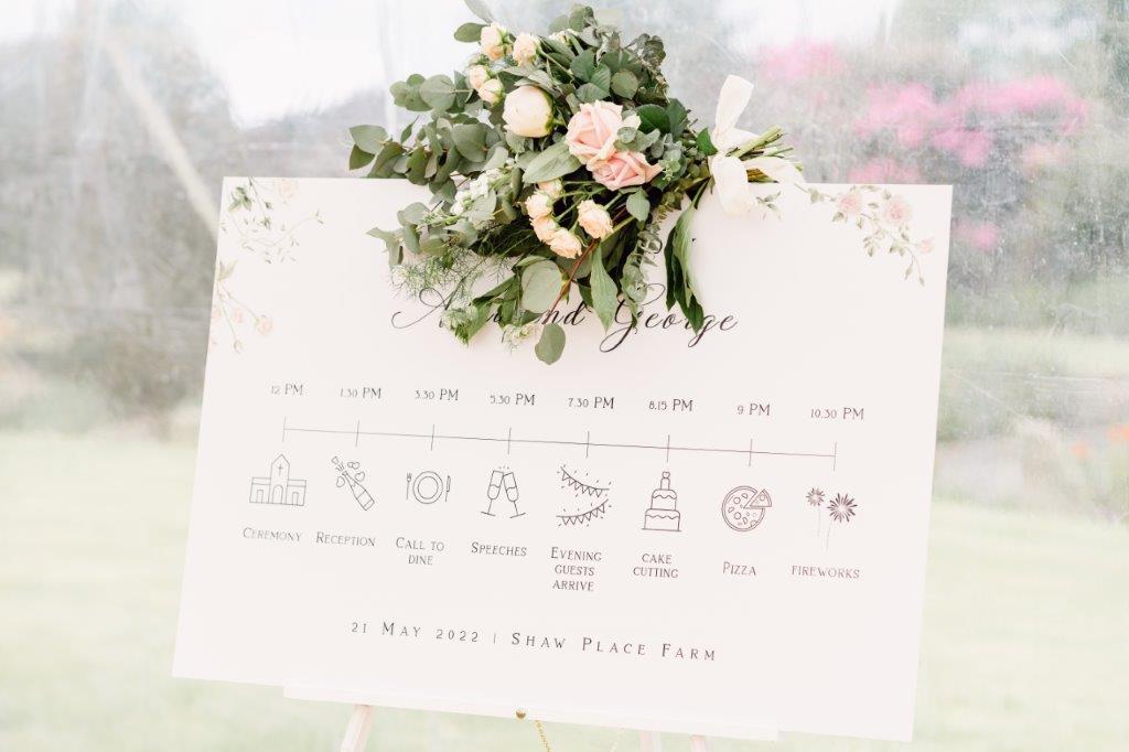 Seating Plan for Marquee Wedding