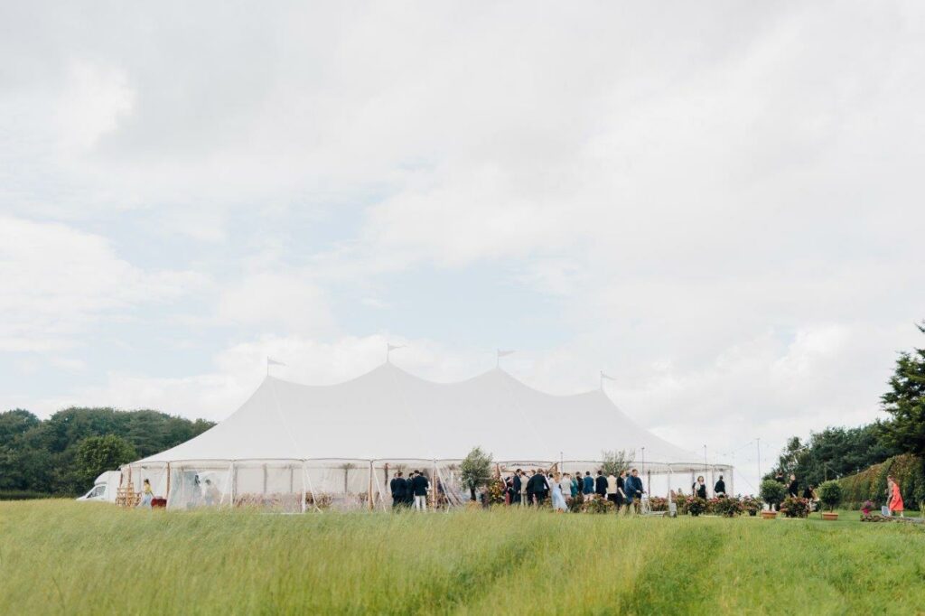 Marquee Wedding at Home in Yorkshire