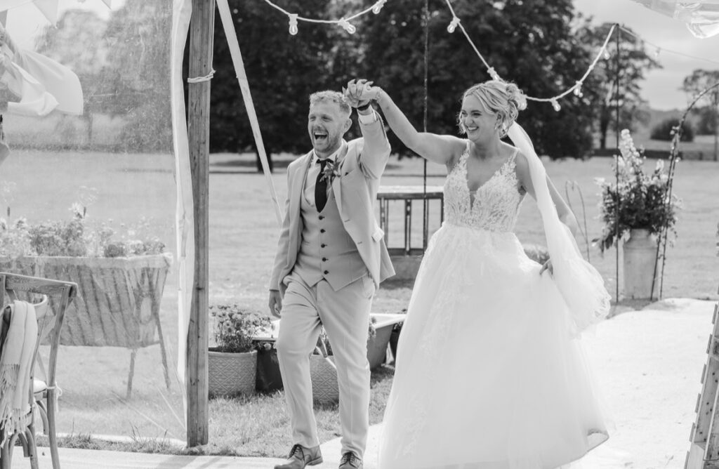 Bride & Groom - perfect marquee wedding near Skipton, North Yorkshire