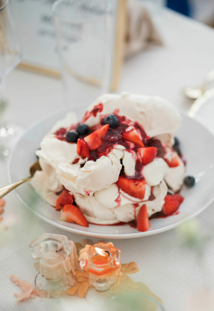 Marquee Wedding Catering - Comyn Bruce - Pavlova Dessert