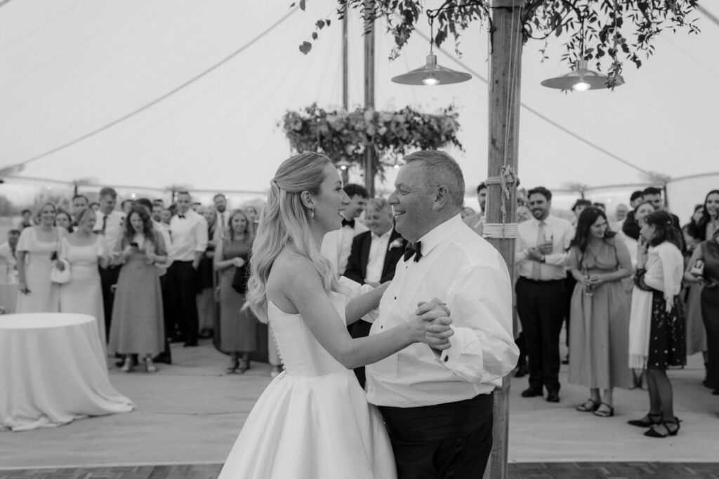 Dad and daughter dance