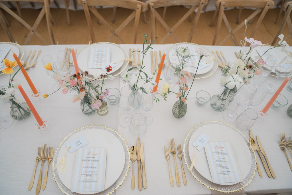 Summer Wedding Table Setting